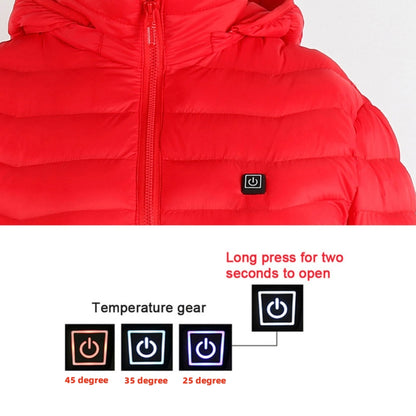 Winter Heated Jacket USB Electric Cotton Coat Zip-up Heater Thermal Clothing Heating Vest UNISEX